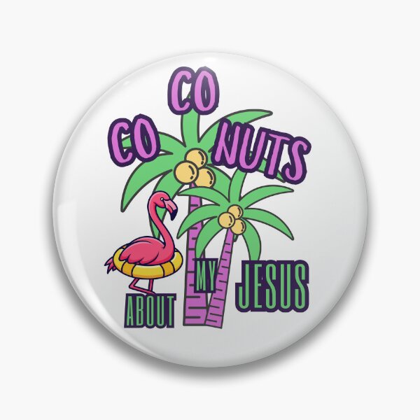 Item preview, Coconuts About My Jesus Tropical Summer Palm Tree Flamingo designed and sold by Forevermore.