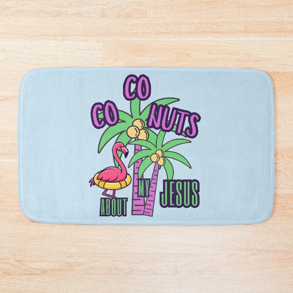 Item preview, Coconuts About My Jesus Tropical Summer Palm Tree Flamingo designed and sold by Forevermore.