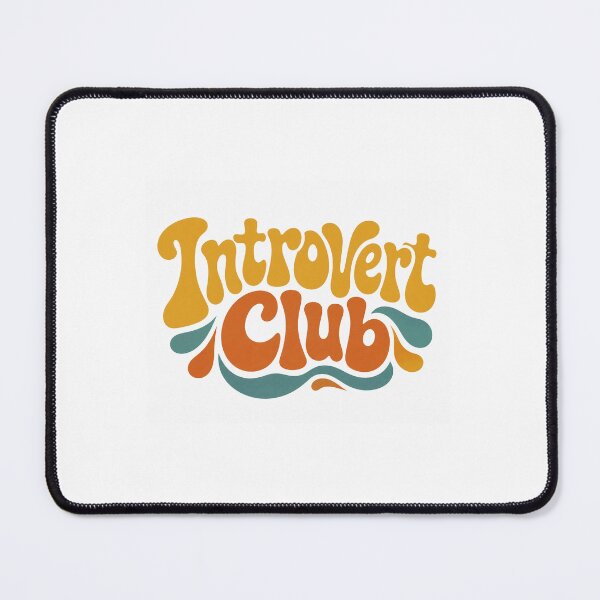 Item preview, Introvert Club Groovy Retro 70s Typography designed and sold by Prints-Things.