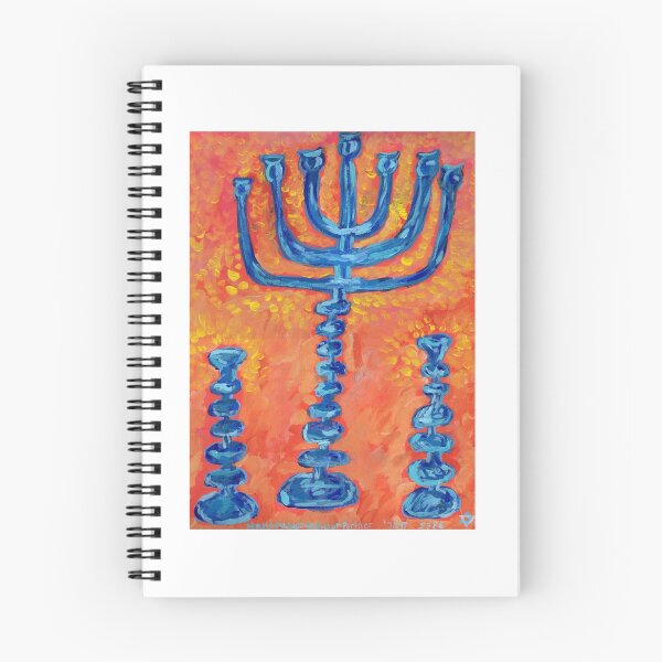 Item preview, Blue Menorah and Candlesticks designed and sold by feygele.