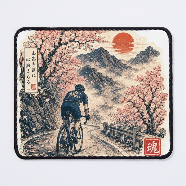 Item preview, Climb Through the Storm of Beauty Japanese Cherry Blossom Cycling Art designed and sold by Locker39.