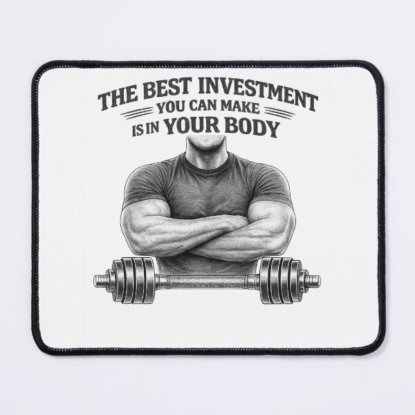 Item preview, The Best Investment Is Your Body designed and sold by IrynaLineArt.