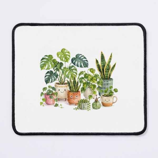 Item preview, Watercolor Indoor Houseplants Cute Botanical Gardening designed and sold by Prints-Things.