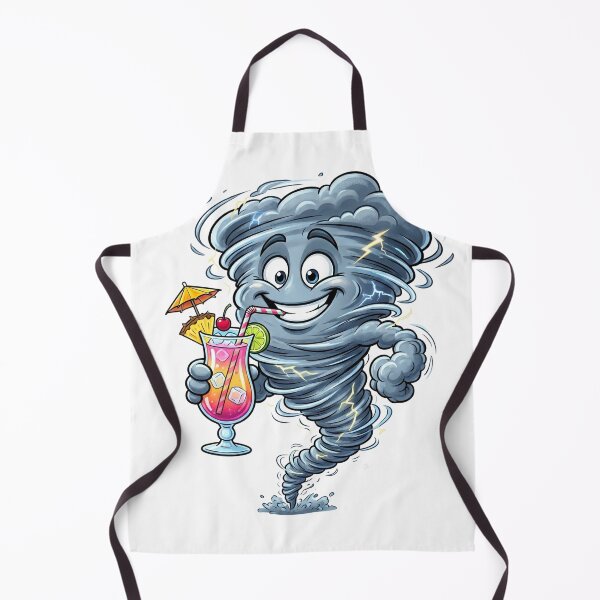 Item preview, Funny Tornado Drinking Cocktail Summer Cartoon designed and sold by rich-moda.