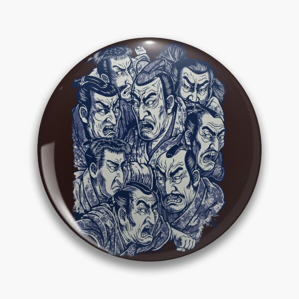 Item preview, Vintage Samurai Brawl - Japanese Ukiyo-e Chaos Graphic Art designed and sold by Structure-Blue.