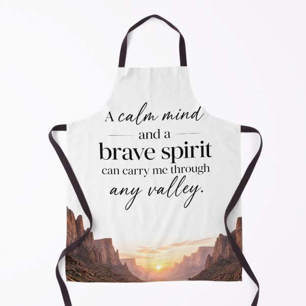 Item preview, A Calm Mind and a Brave Spirit Motivational Quote | Mental Strength Wall Art | Inspirational Mindset Gift designed and sold by LoveNurseries.