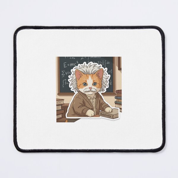 Item preview, Wise, calm, and utterly distinguished — this scholarly cat portrait captures the quiet brilliance of the world's fluffiest thinker. A must-have for cat lovers with a love of science. designed and sold by the-cute-nerd.