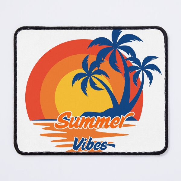 Item preview, Summer Vibes Tropical Sunset Palm Trees Retro Beach Vacation Design designed and sold by LinaDesign Store.
