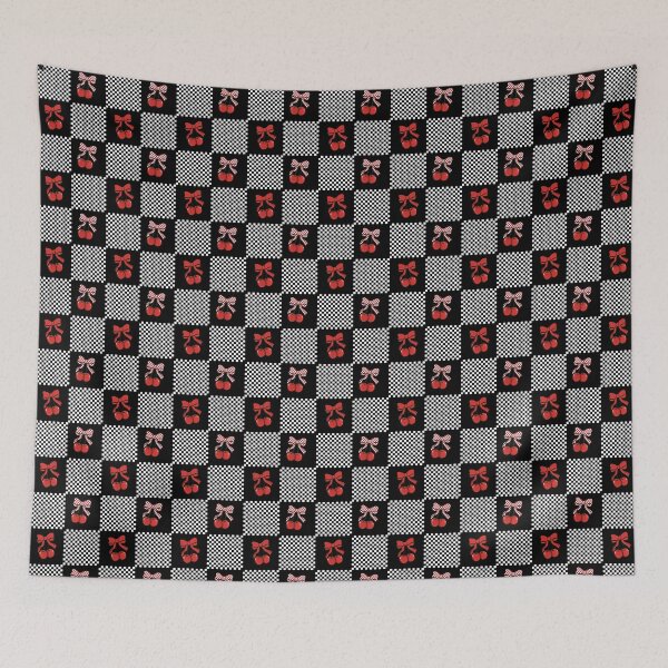Item preview, Checkered cherries and checkered bows  designed and sold by 2MomsKrafts.