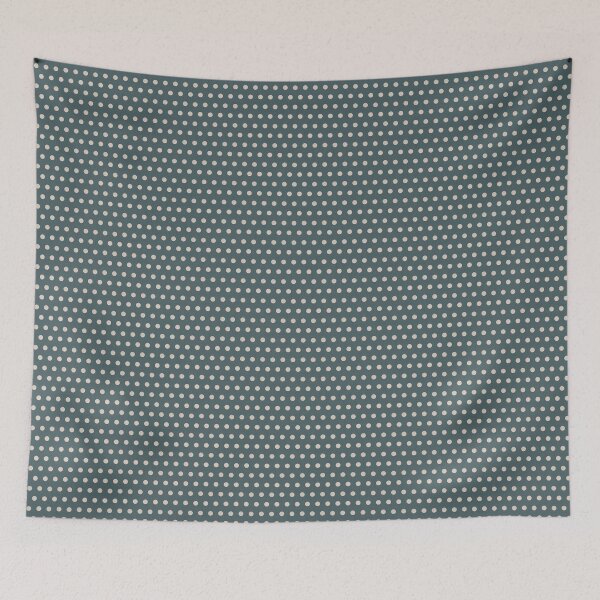 Item preview, Vintage Chambray Agave Sage Green Cream Polka Dots designed and sold by LoveAlways-AEP.