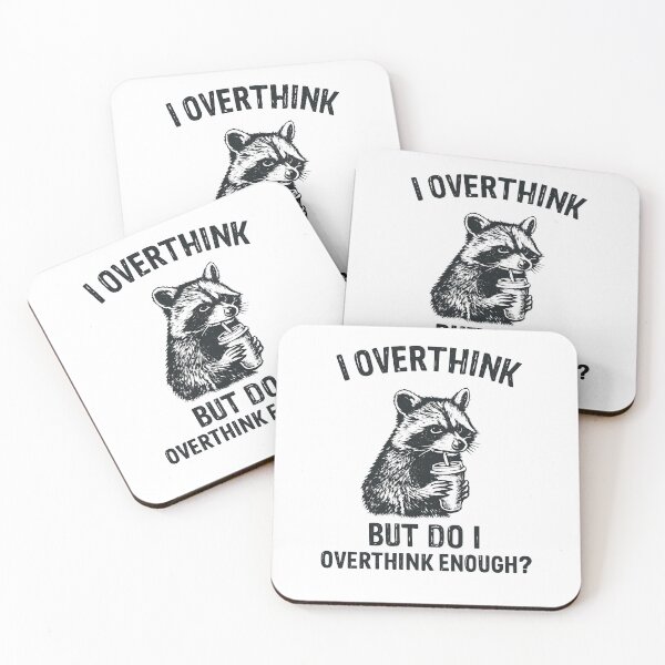 Item preview, Overthinking Raccoon – Funny Raccoon Meme Design designed and sold by Mavriboy.