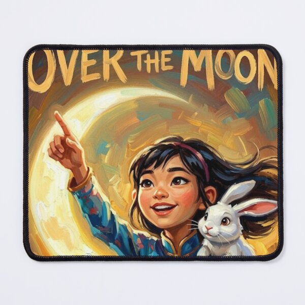 Item preview, Over the Moon Poster – Celestial Animated Fantasy Art designed and sold by Art's Diner.