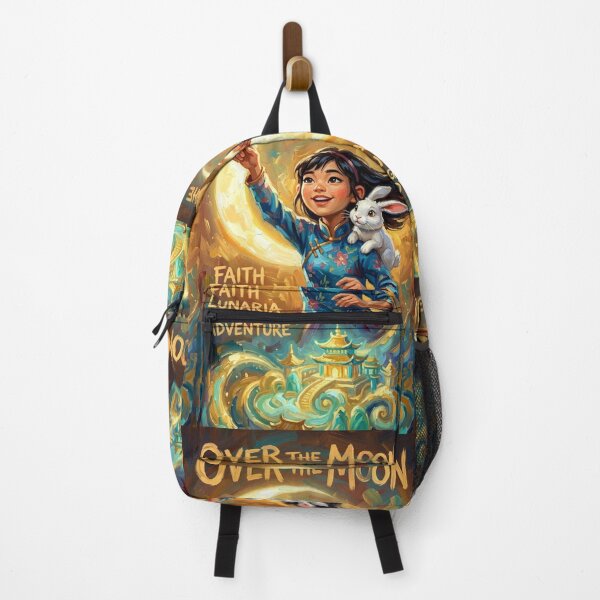 Item preview, Over the Moon Poster – Celestial Animated Fantasy Art designed and sold by Art's Diner.