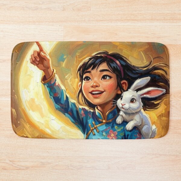 Item preview, Over the Moon Poster – Celestial Animated Fantasy Art designed and sold by Art's Diner.