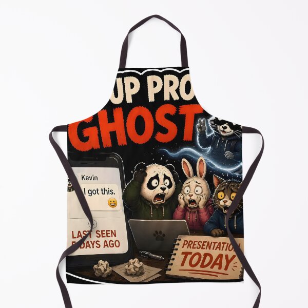 Item preview, Group Project Ghost Funny Student Meme Sticker designed and sold by Easternpantry.