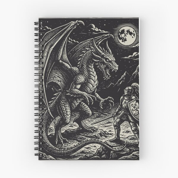 Item preview, Dragon Knight Battle Medieval Beast Dark Fantasy  designed and sold by Y-Vibes.