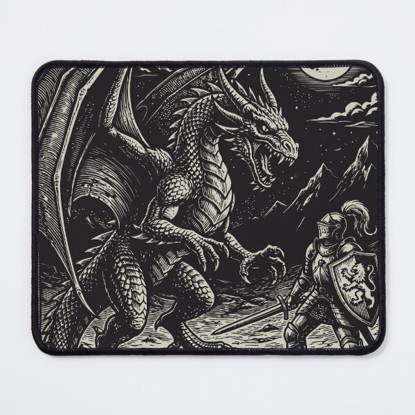 Item preview, Dragon Knight Battle Medieval Beast Dark Fantasy designed and sold by Y-Vibes.