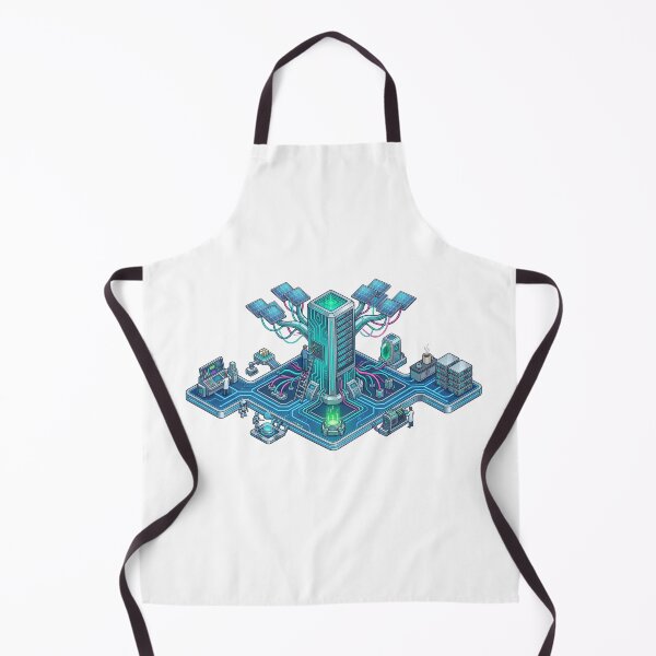 Item preview, Cyberpunk Server Data Center Geek Art designed and sold by caffeinepixels.