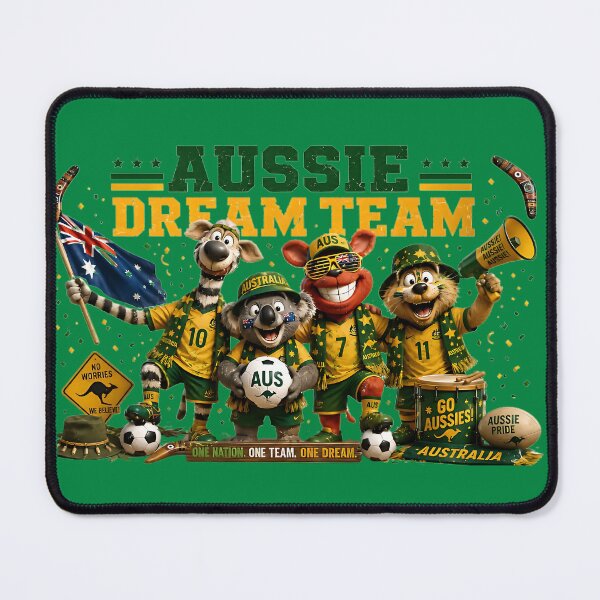 Item preview, Aussie Dream Team – Australia World Cup 2026 Fans designed and sold by WabiSabiSjak.