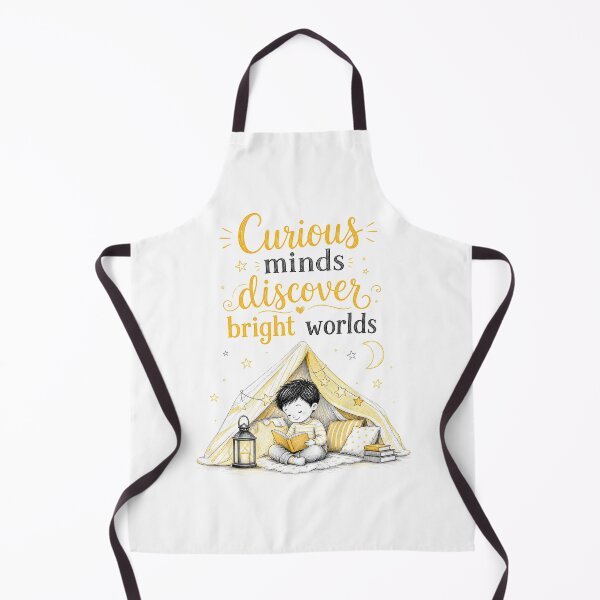 Item preview, Curious Minds Discover Bright Worlds Reading Quote | Book Lover Gift for Kids | Literacy & Learning Inspiration designed and sold by LoveNurseries.