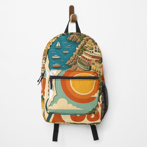 Item preview, Positano Italy Travel Souvenir - Retro Illustration designed and sold by VisualArtsOasis.