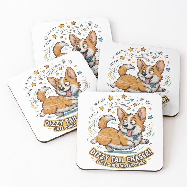 Item preview, Funny Corgi Dizzy Tail Chaser Shirt, Cute Corgi Adventures Tee, Funny Corgi Gift for Corgi Lovers designed and sold by Wearable Canvas...