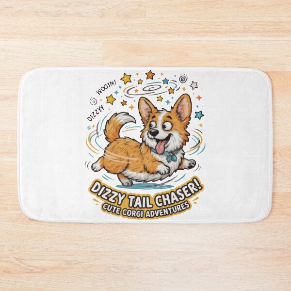 Item preview, Funny Corgi Dizzy Tail Chaser Shirt, Cute Corgi Adventures Tee, Funny Corgi Gift for Corgi Lovers designed and sold by Wearable Canvas...