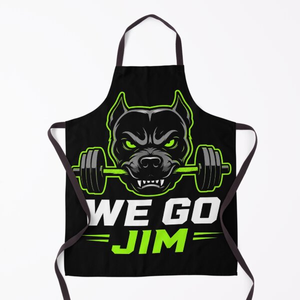Item preview, We Go Jim Pitbull Dog Fitness Motivation designed and sold by Digistore1221.