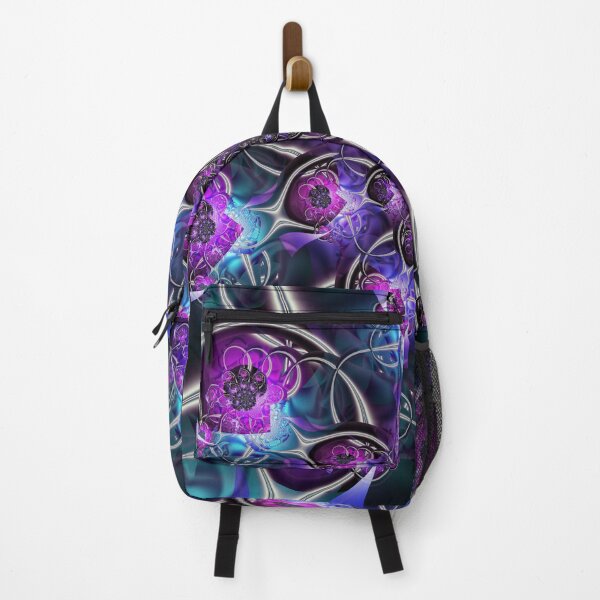 Item preview, Purple Floral Fractal Mandala with Teal Accents designed and sold by pinkal.