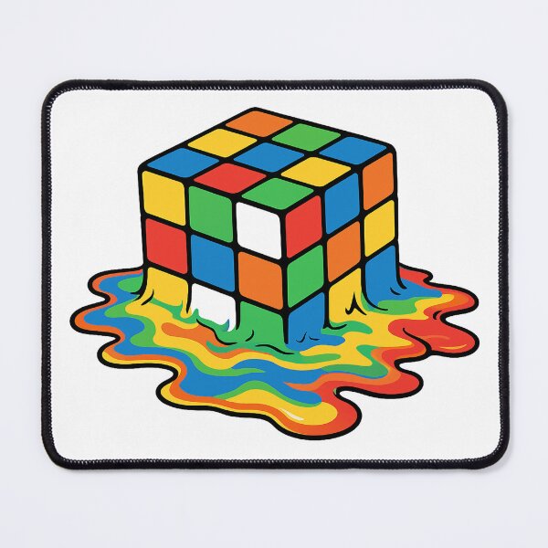 Item preview, Melting Retro Puzzle Cube Trippy Rainbow Pop Art designed and sold by Deviant Logic Design.