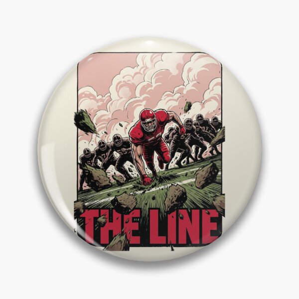 Item preview, Break The Line - Vintage Football Linocut Poster designed and sold by DuckOddity.
