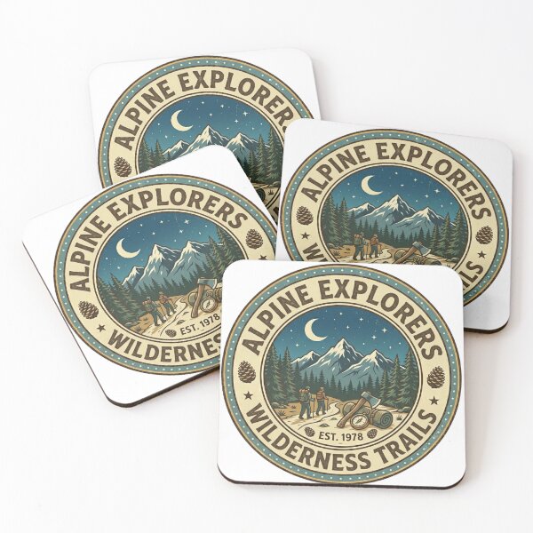 Item preview, Retro Mountain Adventure Badge for Alpine Explorers Wilderness Hiking designed and sold by EverBranz-stor.