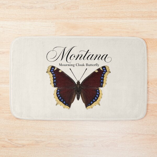 Item preview, Montana Mourning Cloak Butterfly Vintage State Butterfly Art designed and sold by The-Drip-Studio.