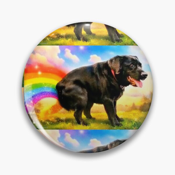 Item preview, Dog drops off rainbow leavings designed and sold by MsBlazeWolf.