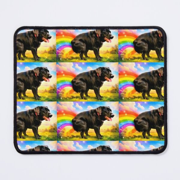 Item preview, Dog drops off rainbow leavings designed and sold by MsBlazeWolf.