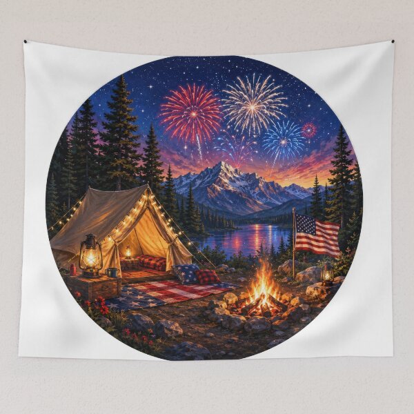 Item preview, 4th of July Wilderness Scene designed and sold by jgvisualarts.