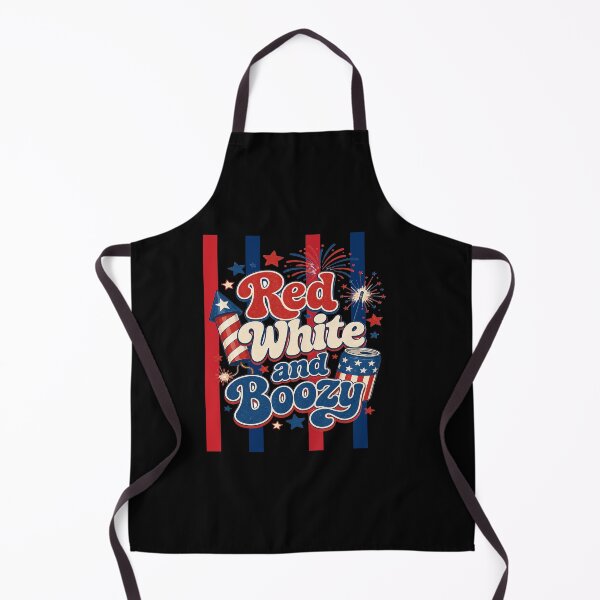 Item preview, Red White and Boozy Funny Retro 4th of July Fireworks Graphic designed and sold by Lozarux.