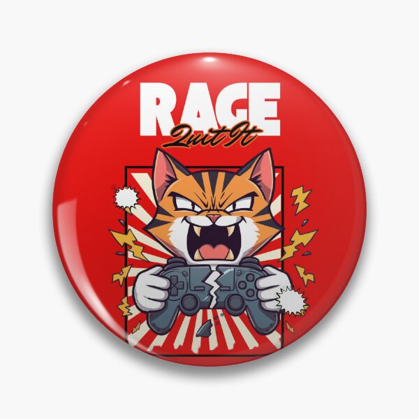 Item preview, Rage Quit Furious Gamer Cat Broken Controller Sticker designed and sold by SOOOMINO.