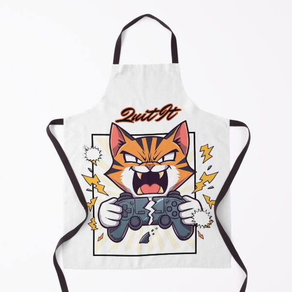 Item preview, Rage Quit Furious Gamer Cat Broken Controller Sticker designed and sold by SOOOMINO.