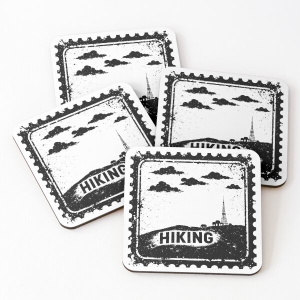 Item preview,   Vintage Grunge Hiking Stamp Retro Outdoor Adventure designed and sold by Fikuall.