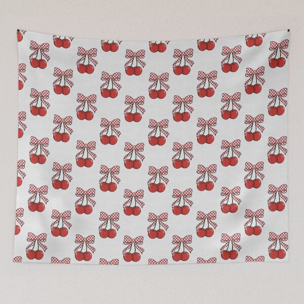 Item preview, Lazos a cuadros y cerezas designed and sold by 2MomsKrafts.