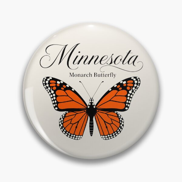 Item preview, Minnesota Monarch Butterfly | State Insect Retro Nature Art Print designed and sold by The-Drip-Studio.