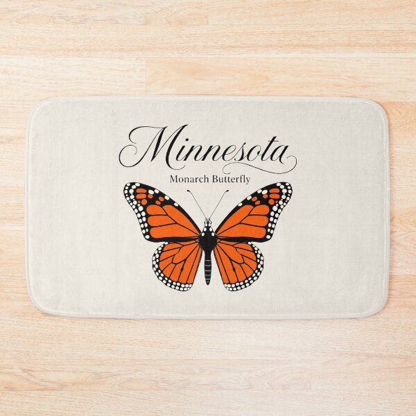 Item preview, Minnesota Monarch Butterfly | State Insect Retro Nature Art Print designed and sold by The-Drip-Studio.