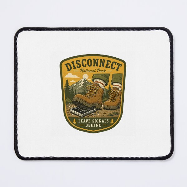 Item preview, Chronically Offline National Park Badge Nature Graphic designed and sold by Prints-Things.