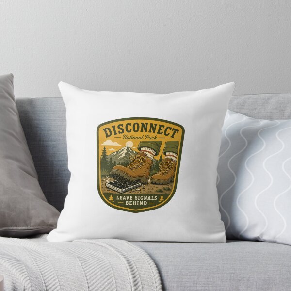 Item preview, Chronically Offline National Park Badge Nature Graphic designed and sold by Prints-Things.