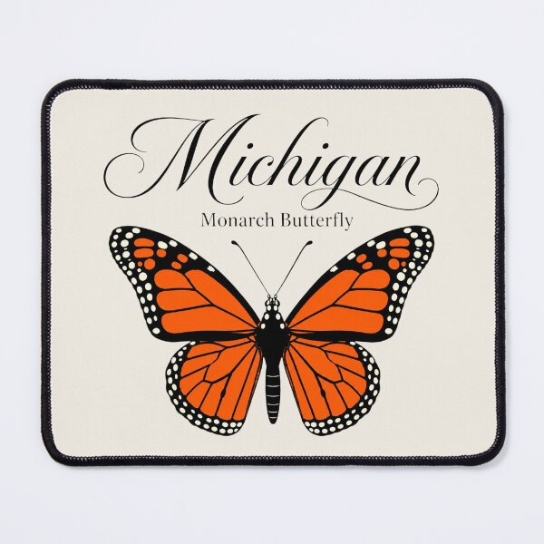 Item preview, Michigan Monarch Butterfly | State Butterfly Retro Nature Art designed and sold by The-Drip-Studio.