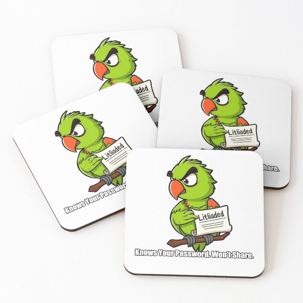 Item preview, Parrot Sticker - Knows Your Password Wont Share - Funny Parrot Owner Gift designed and sold by pawdrops.