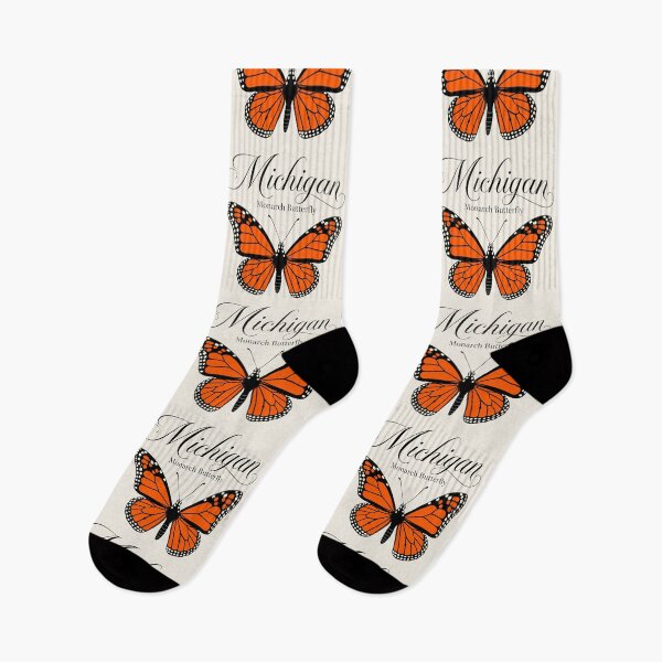 Item preview, Michigan Monarch Butterfly | State Butterfly Retro Nature Art designed and sold by The-Drip-Studio.