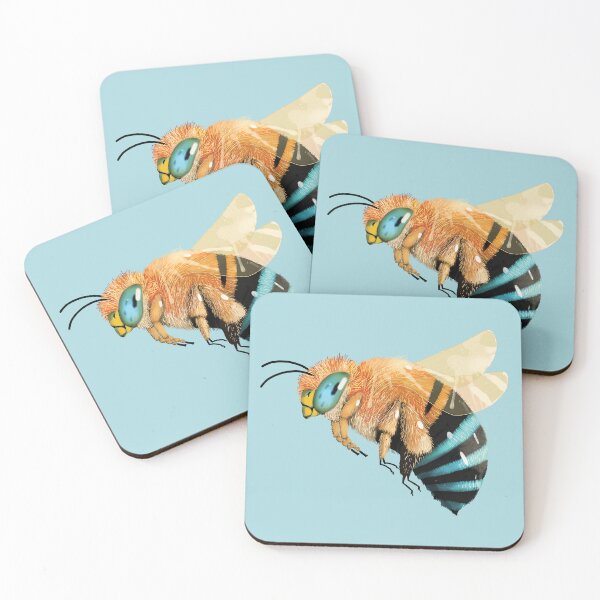 Item preview, Blue Banded Bee - Australian Native Bee Amegilla Cingulata designed and sold by Karin Taylor.