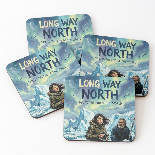 Item preview, Sail to the End of the World – Long Way North Fine Art Print designed and sold by Art's Diner.